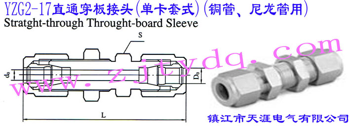 YZG2-17ֱͨ^(οʽ)(~)Straight-through Through-board Sleeve