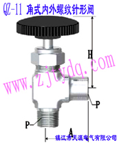 QZ-11 ʽ(ni)ݼyyQZ-11 Femals-Male Screw and Angle Pattern Needle Valve